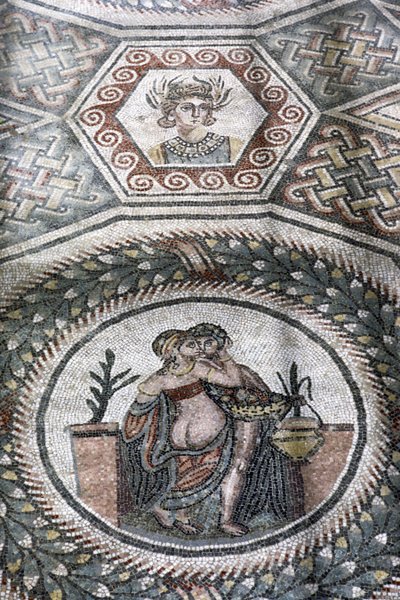 A Couple Embracing in a Roundel by Roman